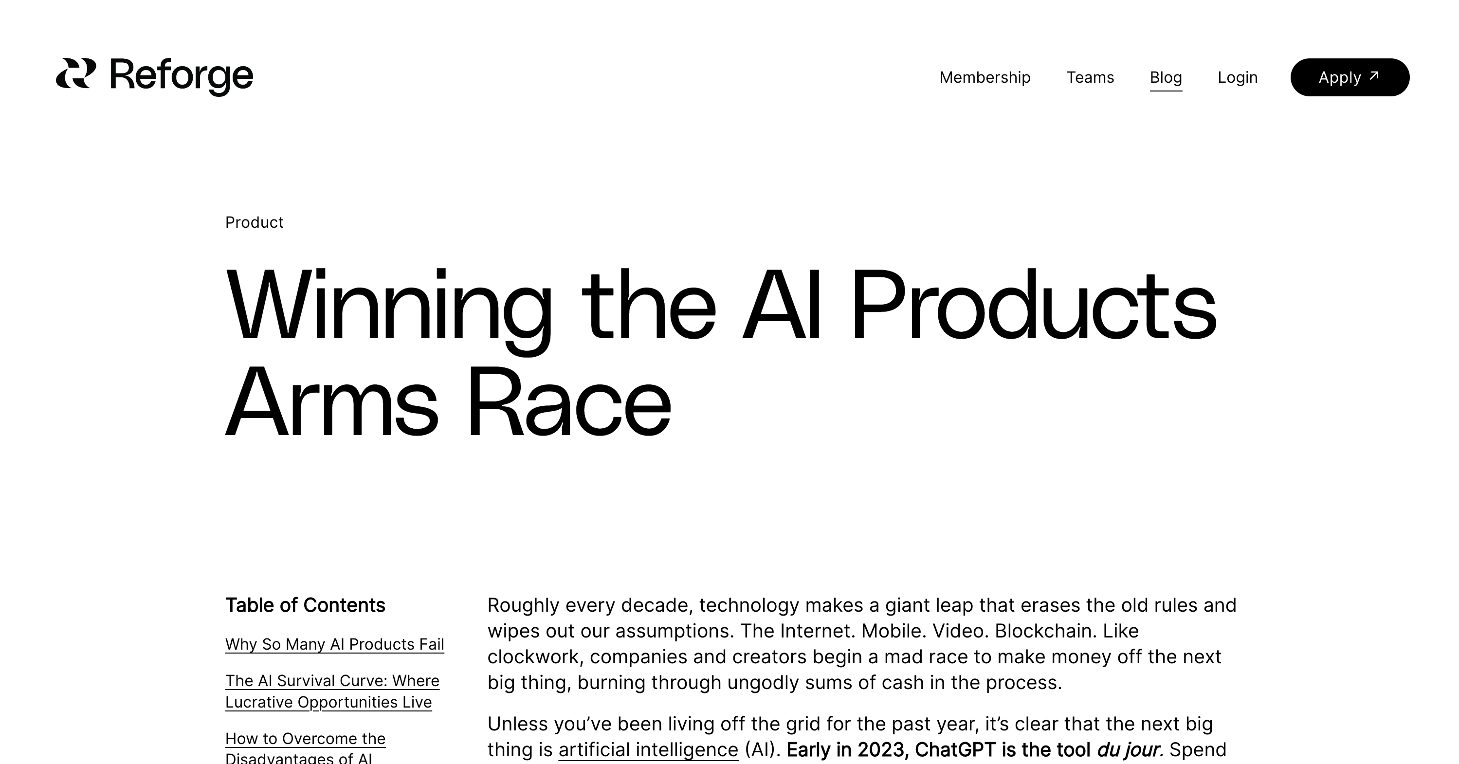 Winning the AI Products Arms Race